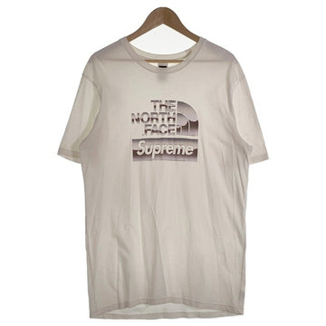 SUPREME シュプリーム 18SS THE NORTH FACE ノースフェイス Metallic Logo Tee メタリックロゴTシャツ ホワイト 並行品 Size L 福生店