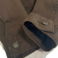 70's LEVI'S リーバイス Cotton Pique Trucker Jacet コットンピケ トラッカージャケット ボタン裏529 ビッグE 三角タグ ブラウン Size M相当 福生店
