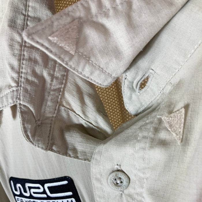 Columbia コロンビア GRT 2004 WRC RALLY JAPAN 支給品 フィッシングシャツ ベージュ sizeL 瑞穂店