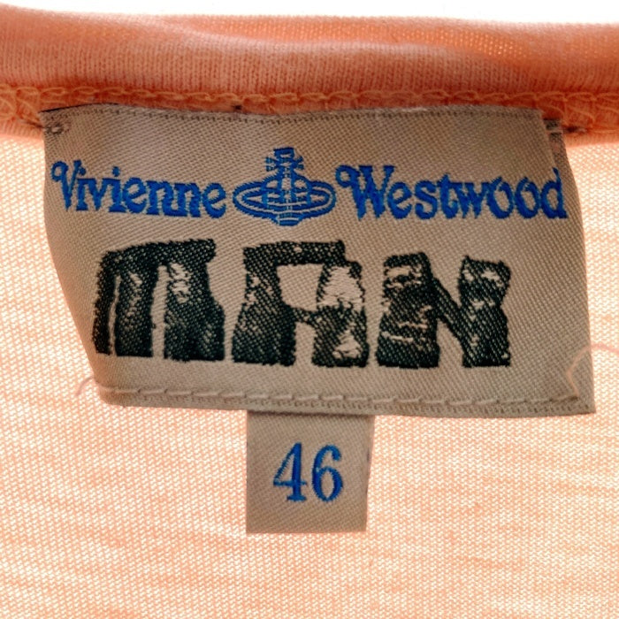 vivienne westwood MAN ヴィヴィアンウェストウッド マン スカル Tシャツ ピンク size46 瑞穂店