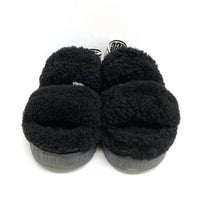 UGG アグ 1120876 オー フラッフィータ  サンダル ブラック size23cm 瑞穂店