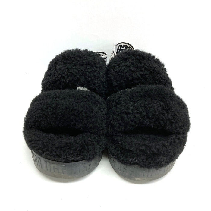 UGG アグ 1120876 オー フラッフィータ  サンダル ブラック size23cm 瑞穂店