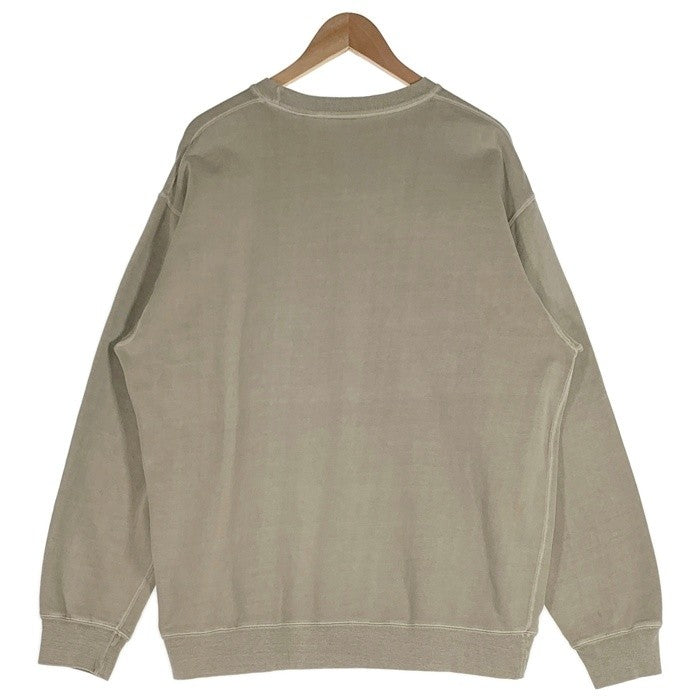 90's STUSSY ステューシー カモフラージュ Sロゴ スウェットシャツ ベージュ Size L 福生店