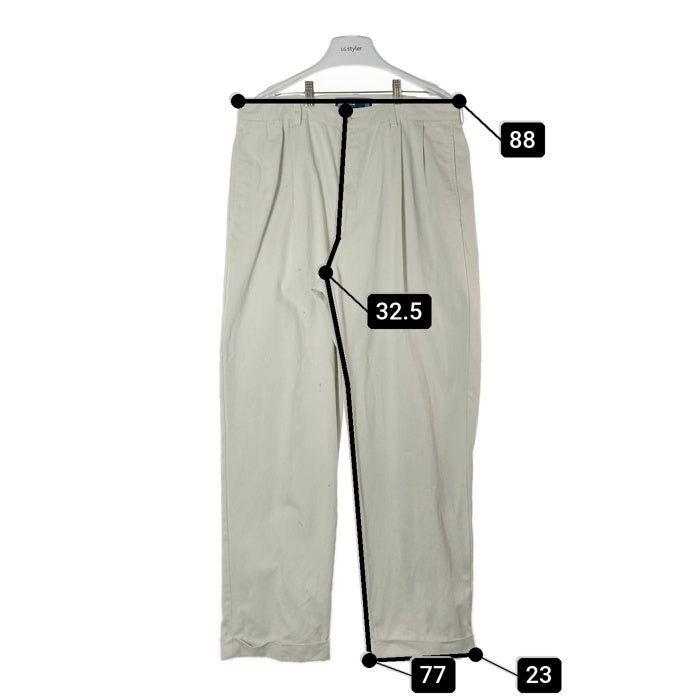 Polo Ralph Lauren ポロラルフローレン HAMMOND ハモンド メキシコ製 ツータック チノパンツ ベージュ size35 瑞穂店