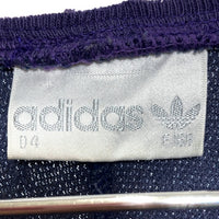 adidas アディダス 万国旗タグ ストライプ切替 スウェットトレーナー パープルｘターコイズ size- 瑞穂店