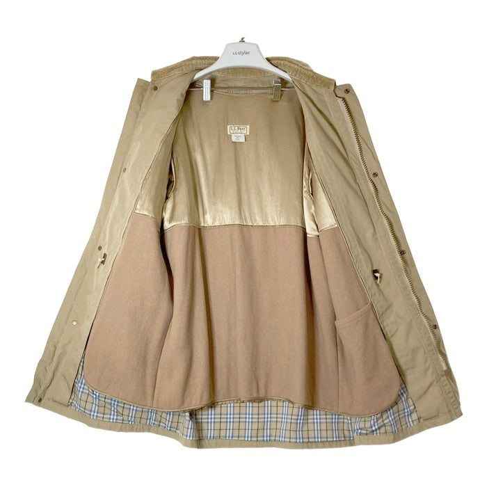 L.L.Bean エルエルビーン 80～90s USA製 襟コーデュロイ ハーフコート ベージュ sizeL 瑞穂店