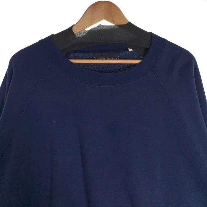 80's MAN SIZED ドイツ製 ラグランスリーブ クルーネックスウェットトレーナー サイドポケット ネイビー Size 4X 福生店