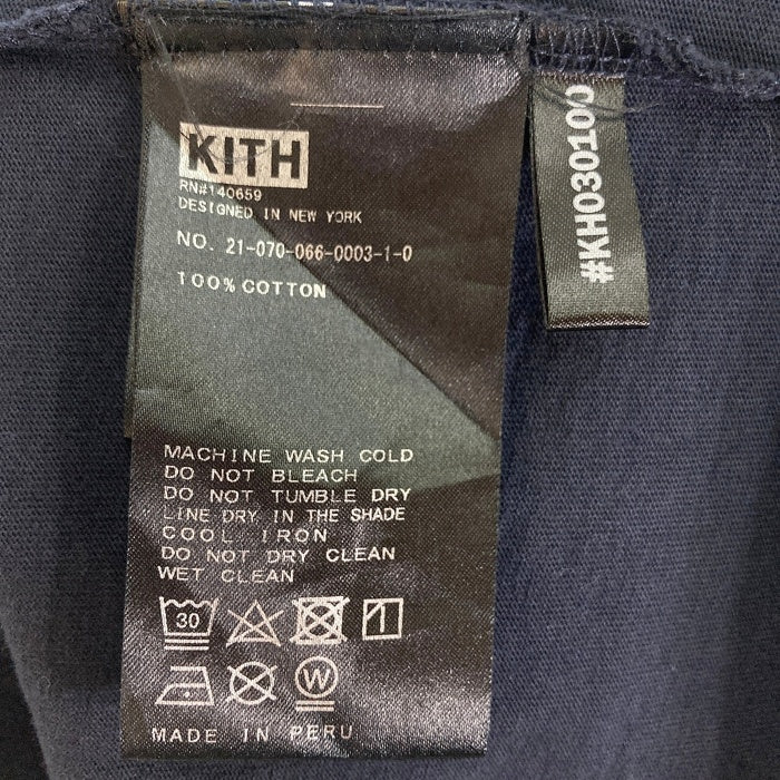 KITH キス TREATS Mosaic Rose L/S Tee モザイクローズ 長袖Tシャツ ネイビー sizeL 瑞穂店