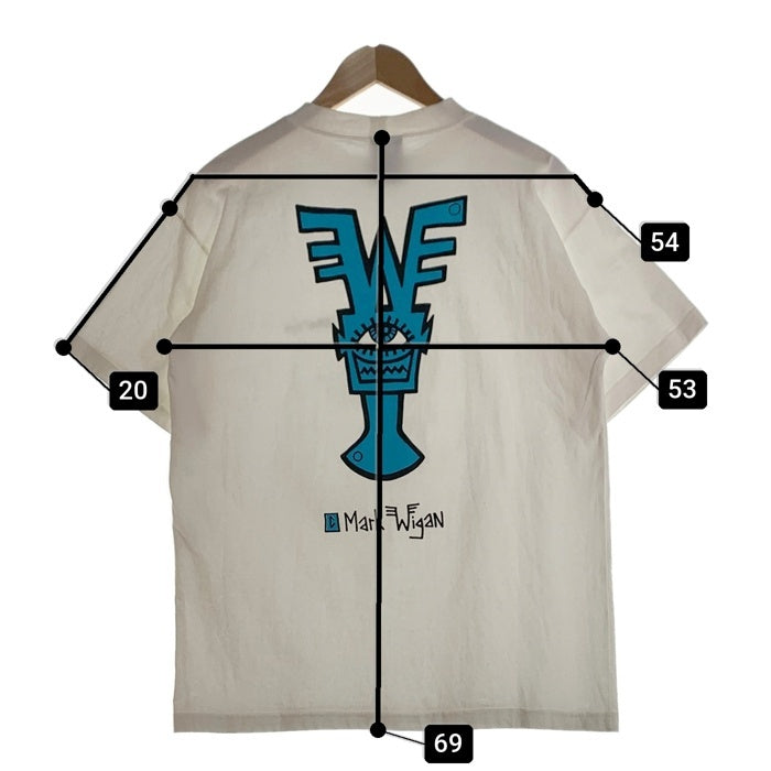Mark Wigan マーク ウィガン コットン 両面プリント 半袖 Tシャツ ホワイト Size One Size 福生店
