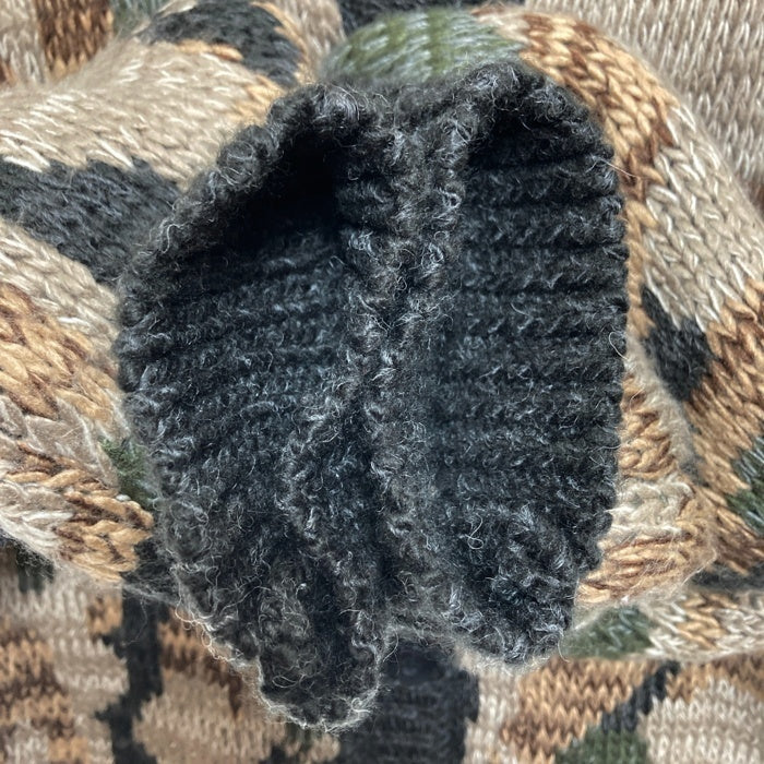 AVIREX アヴィレックス 2WAY パターンニットトップス カーディガン カモフラ sizeF 瑞穂店