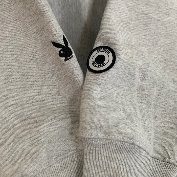 EXAMPLE エグザンプル PLAYBOY プレイボーイ プルオーバー フーディー パーカー アッシュグレー Size XL 福生店