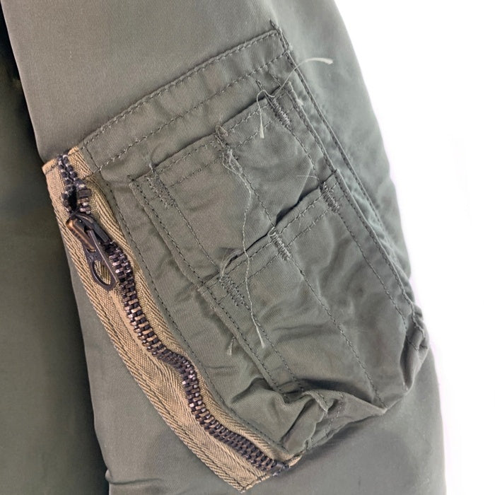 60`s ALPHA アルファ USAF MA-1 ミリタリーフライトジャケット オリーブ J-8279D 68年会計 Scovill Size L 福生店