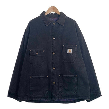 Carhartt カーハート ダック チョアコート カバーオール ブランケットライナー ブラック Size XL相当 福生店