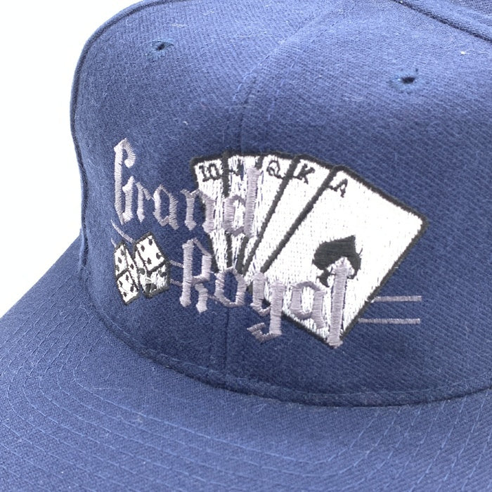 90's~ Grand Royal グランドロイヤル アクリル ウール 6パネルキャップ ネイビー スナップバック ビースティボーイズ 福生店