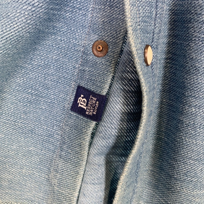 BAYFLOW ベイフロー スウェットデニム ウエスタンシャツ インディゴ リペア加工 BM1803YG01 Size 4 福生店