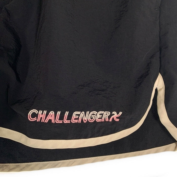 CHALLENGER チャレンジャー 80's WARM UP SHORTS ナイロン ウォームアップ ショーツ ハーフパンツ ブラック Size L 福生店