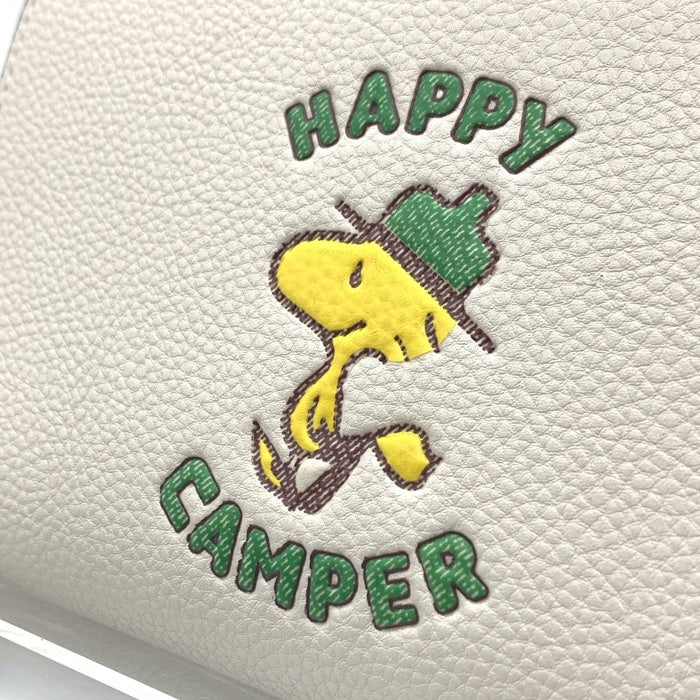 COACH コーチ Peanutus ピーナッツ ミディアム ジッピーウォレット ホワイト C4604 福生店