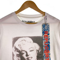 HOLLYWOOD RANCH MARKET ハリウッドランチマーケット REPLICⓐRT レプリカート Marilyn 聖林公司 MHG-MNO-CA-122 USED加工 マリリンモンロー ショートスリーブ 半袖 Tシャツ ホワイト Size M 福生店
