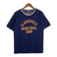 WAREHOUSE ウェアハウス CLARKS VILLE 半袖 Tシャツ ネイビー 4059 Size L 福生店