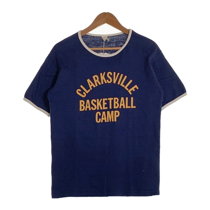 WAREHOUSE ウェアハウス CLARKS VILLE 半袖 Tシャツ ネイビー 4059 Size L 福生店