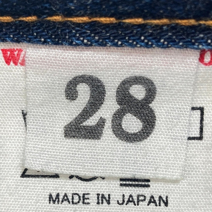 WAREHOUSE ウエアハウス 1100 ボタンフライ デニムパンツ ジーンズ 牛パッチ インディゴ Size 28×32 瑞穂店
