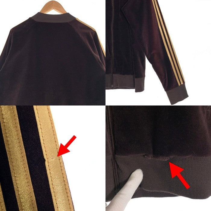 adidas Originals アディダス オリジナルス B&Y別注 ベロア トラックジャケット ブラウン BK4562 Size L 福生店