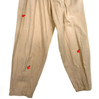 80's STUSSY ステューシー 2タック コットンテーパードパンツ ベージュ USA製 黒タグ Size 30 福生店