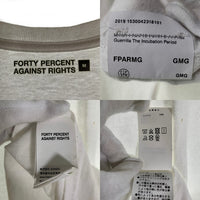 FORTY PERCENT AGAINST RIGHTS フォーティーパーセント アゲインストライツ ロゴプリント 半袖 Tシャツ ホワイト Size M 福生店