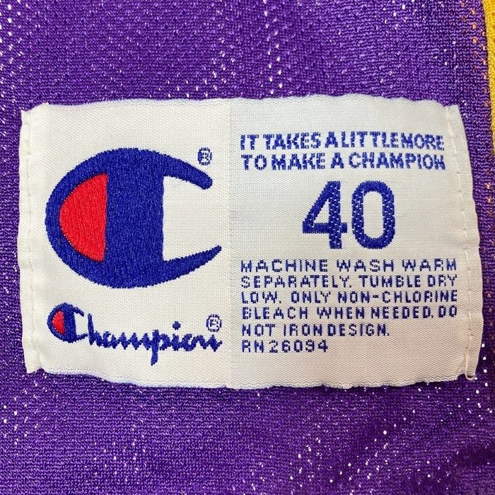 Champion チャンピオン ロサンゼルス・レイカーズ コービー・ブライアント ゲームシャツ パープル size40 瑞穂店