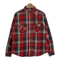 90's FIVE BROTHER ファイブブラザー 長袖 フランネルシャツ レッド ブラック ホワイト USA製 Size XL 福生店