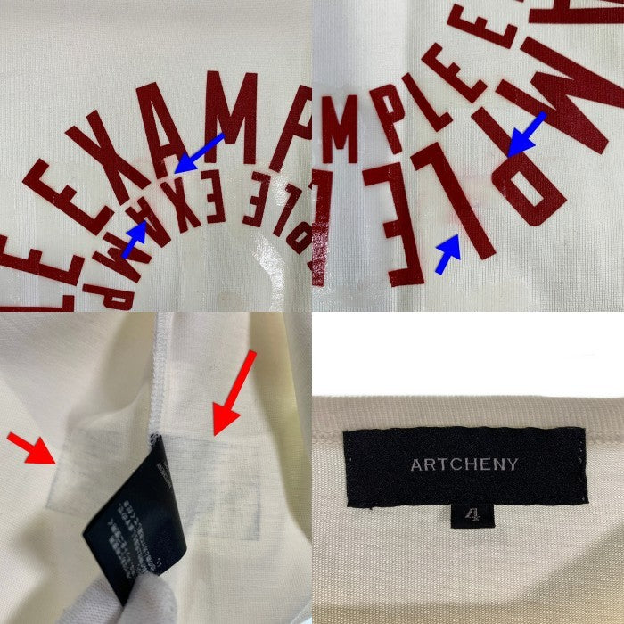 EXAMPLE エグザンプル ARTCHENY アーケニー Ancient Hero T Shirt プリントTシャツ ホワイト Size 4 福生店