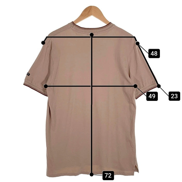 BURBERRY BLACK LABEL バーバリーブラックレーベル ホース刺繡 コットン ポリウレタン Tシャツ ブラウン BMV73-423-44 Size 3 福生店
