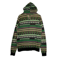 SWAGGER スワッガー 総柄 ジップアップ フーディー パーカー グリーン Size L 福生店