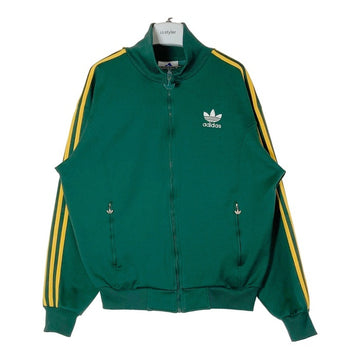 adidas アディダス original 万国旗タグ ジップアップ トラックジャケット グリーン×イエロー sizeL 瑞穂店
