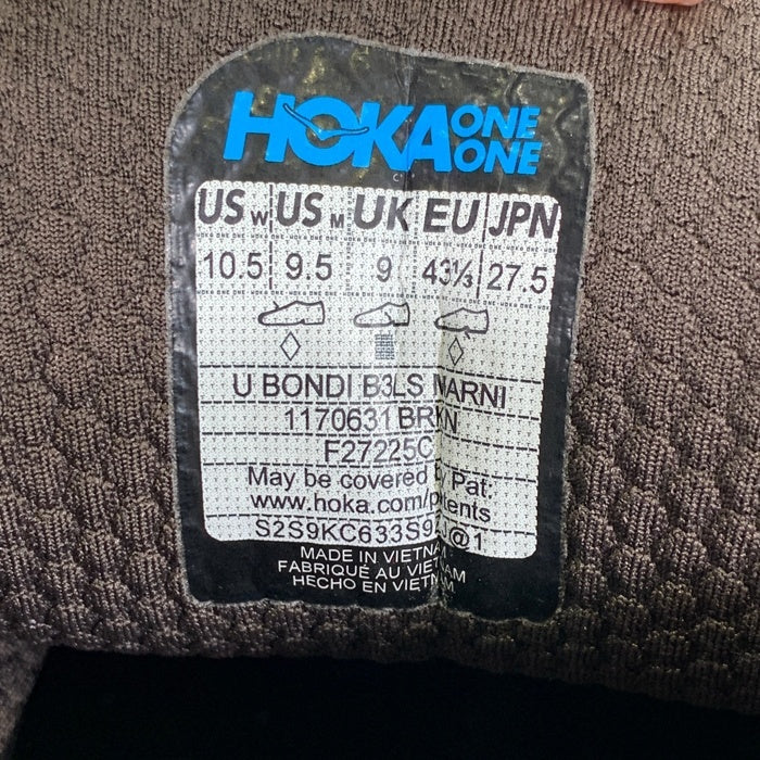 HOKA ONE ONE ホカオネオネ Marni マルニ Bondi B3LS ボンダイ ローカットスニーカー ブラウン 1170631-BRKN Size US9.5 (27.5m) 福生店