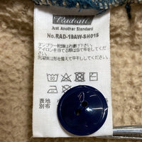 RADIALL ラディアル ストライプシャツ スナップボタン ブルー RAD-19AW-SH015 Size L 瑞穂店