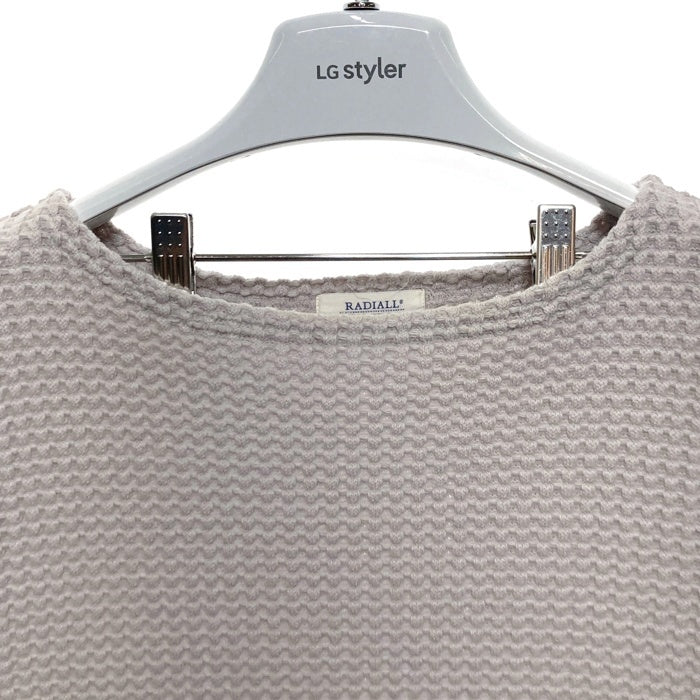 RADIALL ラディアル ビッグワッフル ボートネックロングスリーブTシャツ グレー Size M 瑞穂店