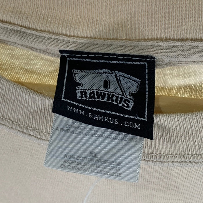 00's RAWKUS RECORDS ロウカスレコード プリントTシャツ ベージュ Size XL 福生店
