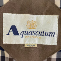 Aquascutum アクアスキュータム フェイクスウェード ハーフコート ダウンライナー ブラウン SizeM 瑞穂店