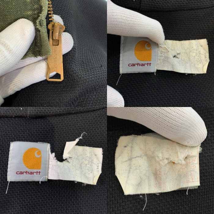 80-90's Carhartt カーハート Active Jacket アクティブジャケット ダック モスグリーン JR104 Size M 福生店