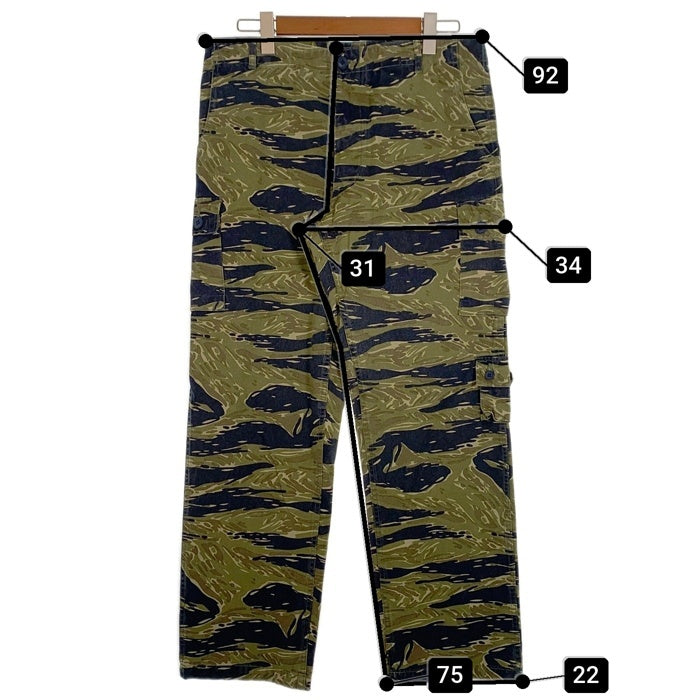 U.S.ARMY レプリカ タイガーストライプ ミリタリーカーゴパンツ ボタンフライ Size L 福生店