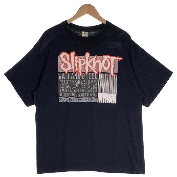 00's Slipknot スリップノット PEOPLE SHIT BARCODE FITS バーコード 半袖 Tシャツ ブラック Size XL 福生店
