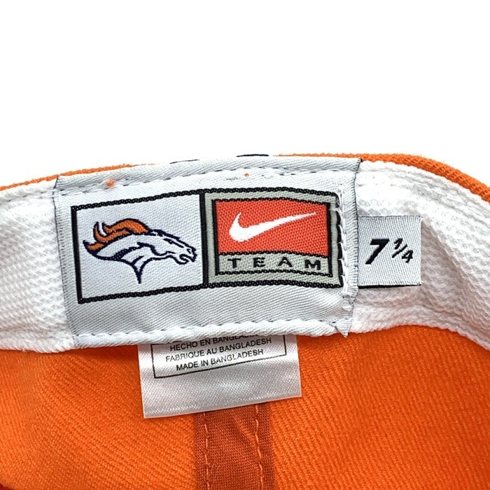00's NIKE TEAM ナイキ NFL デンバー・ブロンコス ウールベースボールキャップ オレンジ Size 7 1/4 (57.7cm) 福生店
