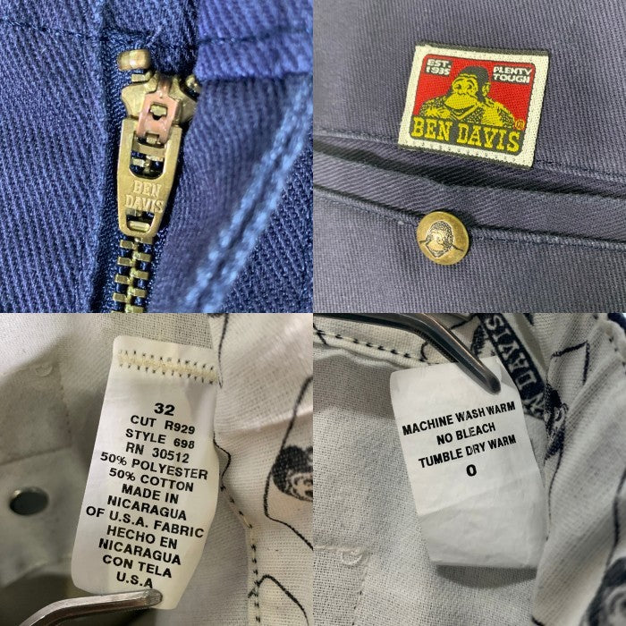 BEN DAVIS ベン デイビス フリスコ ワークパンツ ネイビー 698 Size 32 福生店
