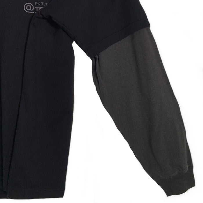 WTAPS ダブルタップス 26SS SLDR / LS / COTTON レイヤード 長袖 Tシャツ ブラック チャコール 261ATDT-CSM12 Size 02 福生店