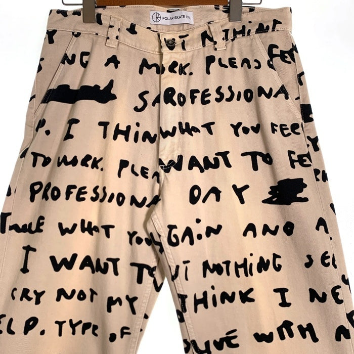 POLAR SKATE CO. ポーラースケートカンパニー Sad Note 40's Pants デニムパンツ ナチュラル Size 32/32 福生店