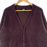 STUSSY ステューシー 22AW SHAGGY CARDIGAN シャギーカーディガン パープル Size M 福生店