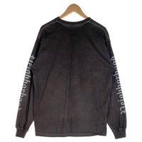NEIGHBORHOOD ネイバーフッド NH.TEE LS-15 スカルプリント ロングスリーブTシャツ フェードブラック Size L 福生店