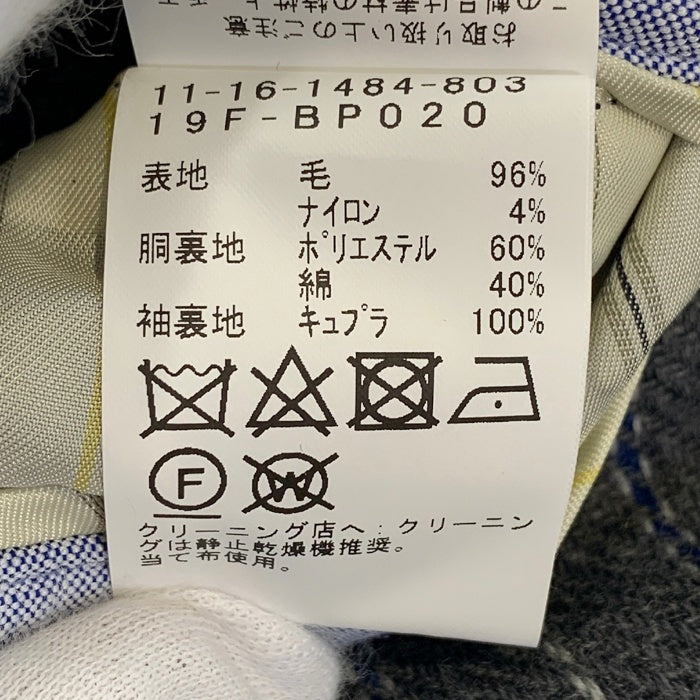 BEAMS+ ビームスプラス ウール ナイロン 3B テーラードジャケット グレー 19F-BP020 Size M 福生店