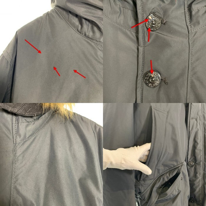 STONE ISLAND ストーンアイランド MICRO REPS DOWN ファー ダウンジャケット ブラック 691542926-A Size L 福生店